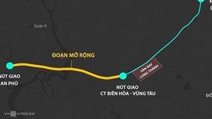 Đề xuất đầu tư 14.700 tỷ đồng mở rộng tuyến cao tốc TPHCM - Long Thành 